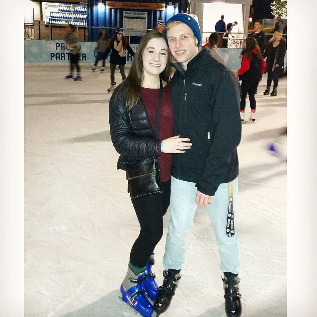 Ice skating at Canalside 8.5 years ago!