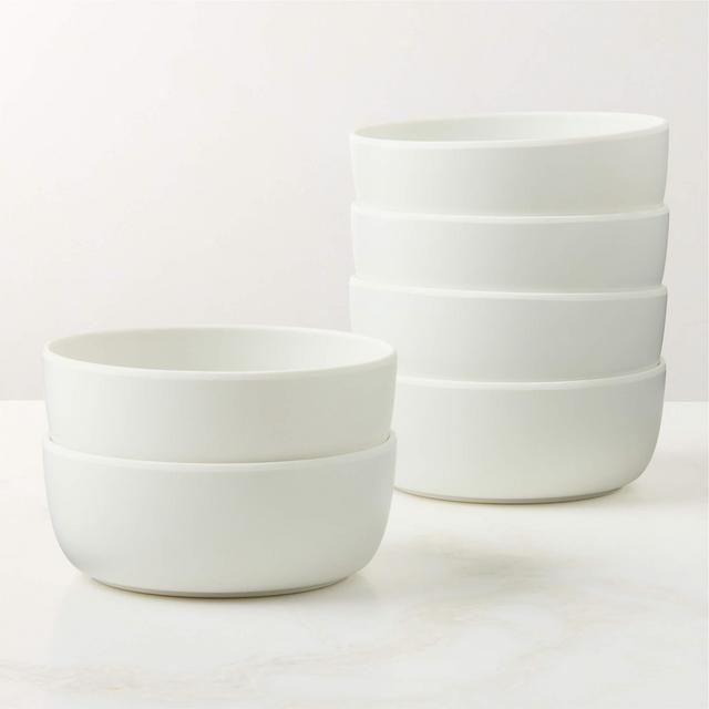 Palacio White Melamine Soup Bowls Set of 6