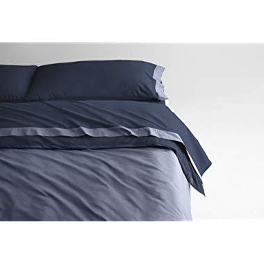 Casper Sleep Soft and Durable Supima Cotton Sheet Set, King, Navy/Azure