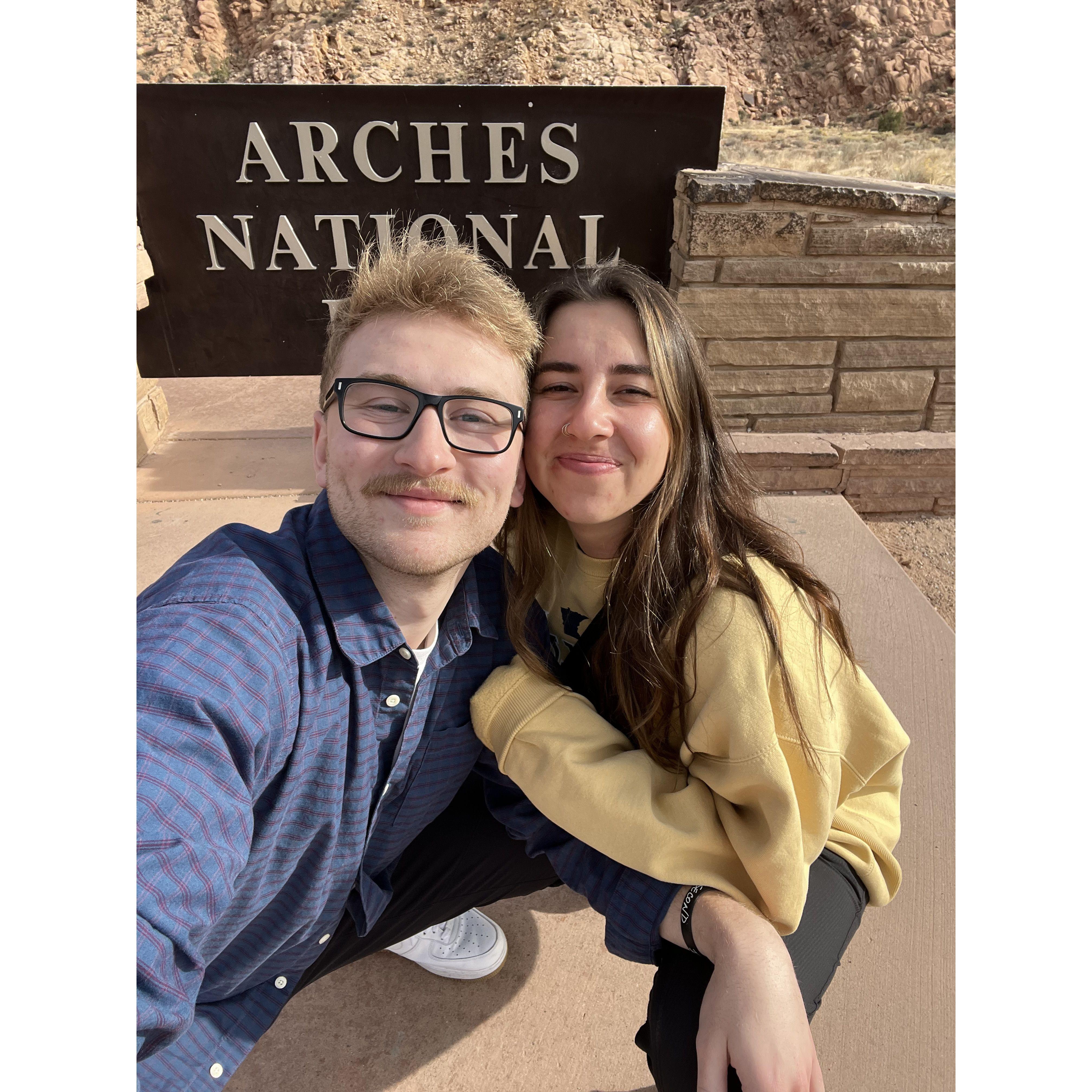 Just a quick stop at Arches when Jake was helping Paige move to Arizona.