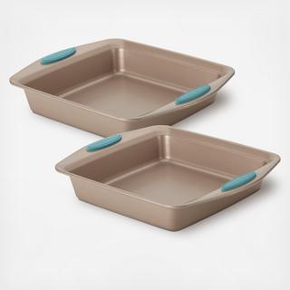 Cucina Nonstick Square Cake Pan, Set of 2