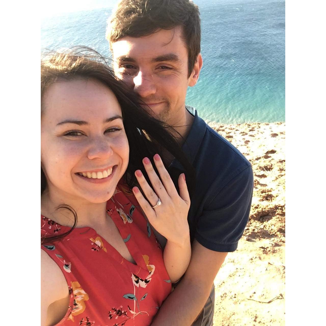 Our engagement at Pyramid Point - Sleeping Bear Dunes