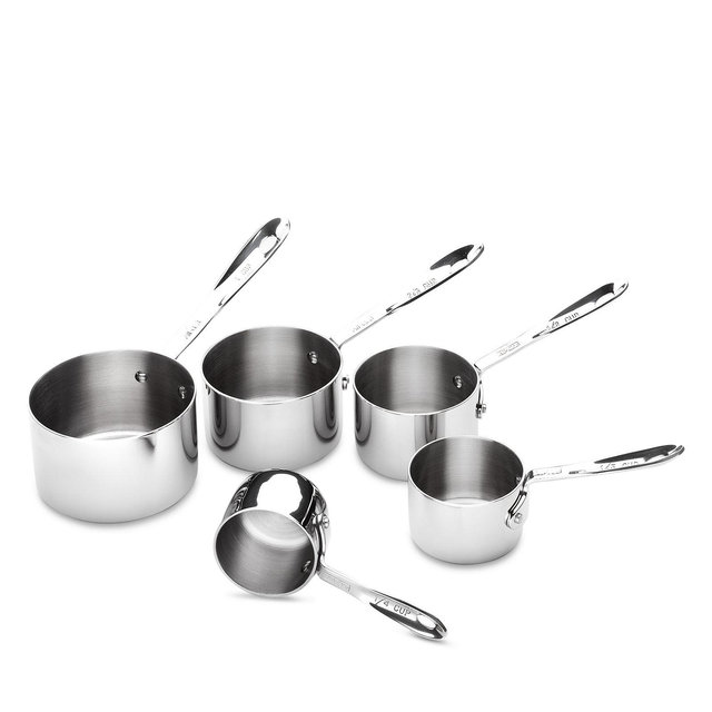 All Clad Stainless Steel 5 Piece Measuring Cup Set
