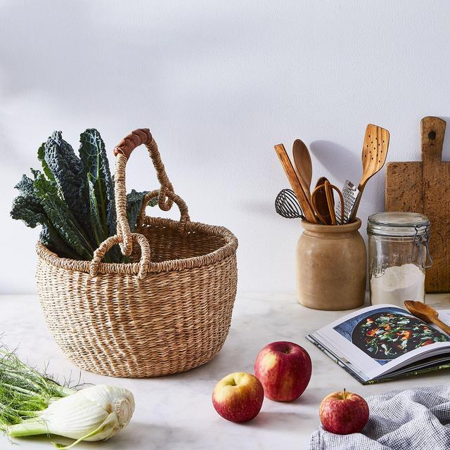 Handwoven Seagrass Market Basket