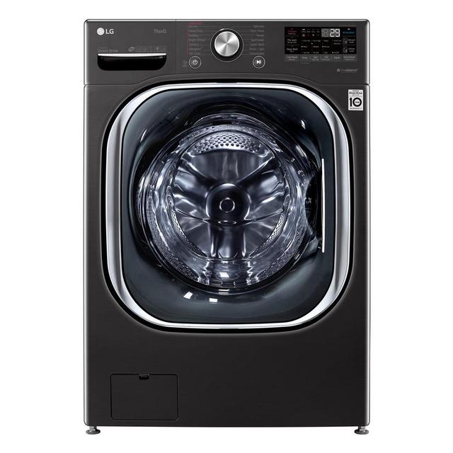 27 in. 5.0 cu. ft. Ultra Large Capacity Black Steel Front Load Washing Machine with Coldwash Technology and Wi-Fi