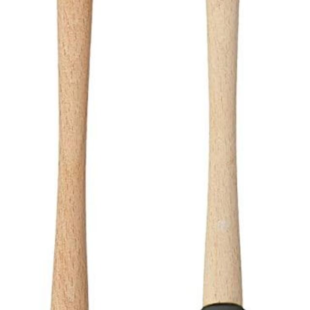Tovolo Flex-Core Narrow Wood Handled Mini Spatula & Spoonula, Charcoal - Set of 2