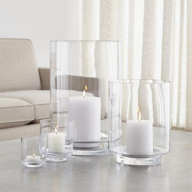 Taylor Glass Hurricane Candle Holders
