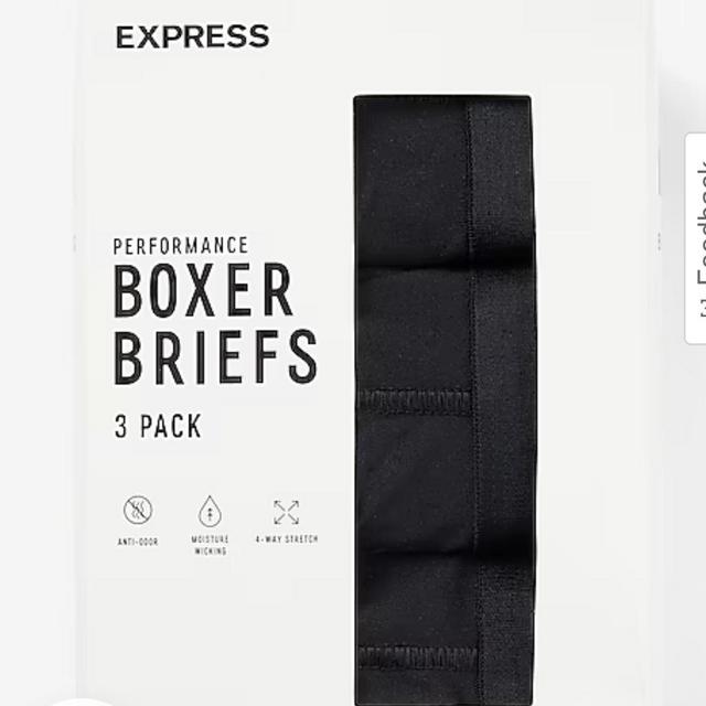 5 1/2" Moisture-wicking Performance Boxer Briefs 3 Pack