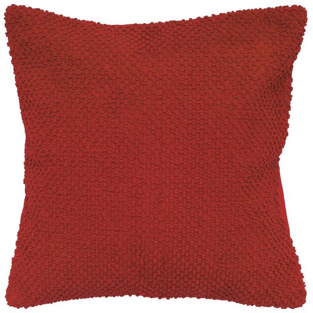 20"x20" Oversize Poly Filled Solid Square Throw Pillow Red - Rizzy Home
