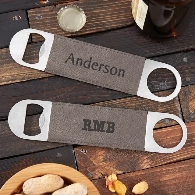Classic Celebrations Leatherette Bottle Opener