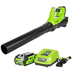 Greenworks 40V 185 MPH Variable Speed Cordless Blower Vacuum, 4.0 AH Battery Included 24322
