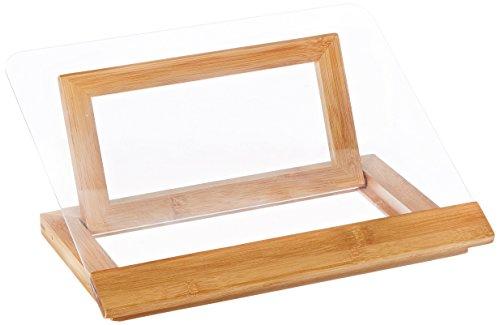 Lipper International 8815 Bamboo Wood and Acrylic Cookbook Holder, 12-1/2" x 9-1/4" x 6-3/4"