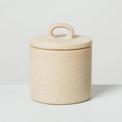 Textured Ceramic Bath Canister Natural - Hearth & Hand™ with Magnolia