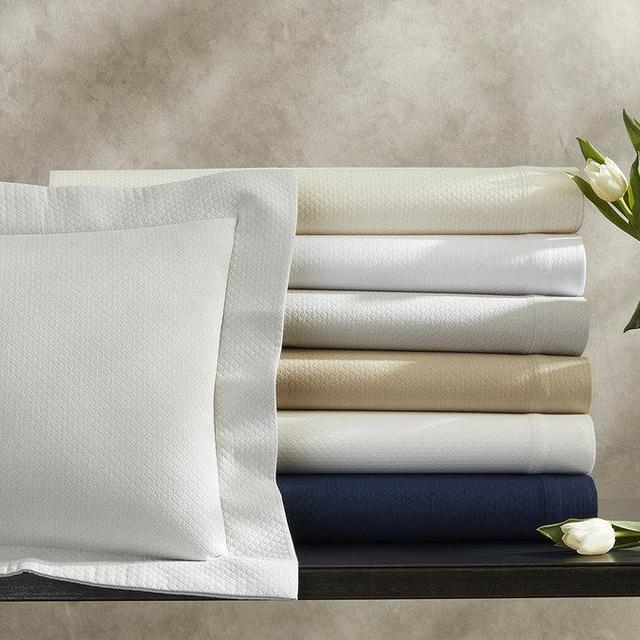 White Diamond Pique Euro Shams