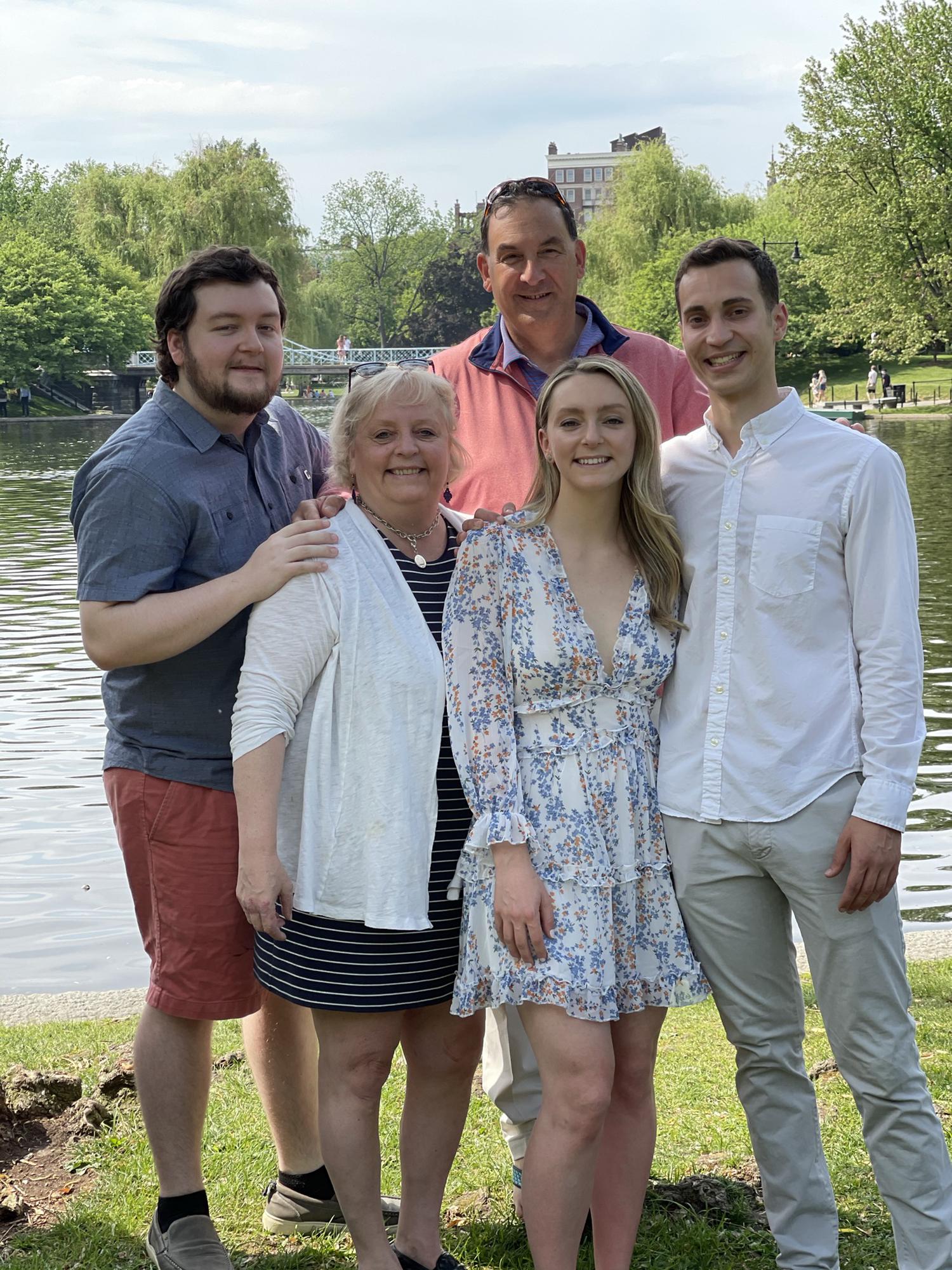 Gabby and Jonah's engagement in the Boston Public Gardens