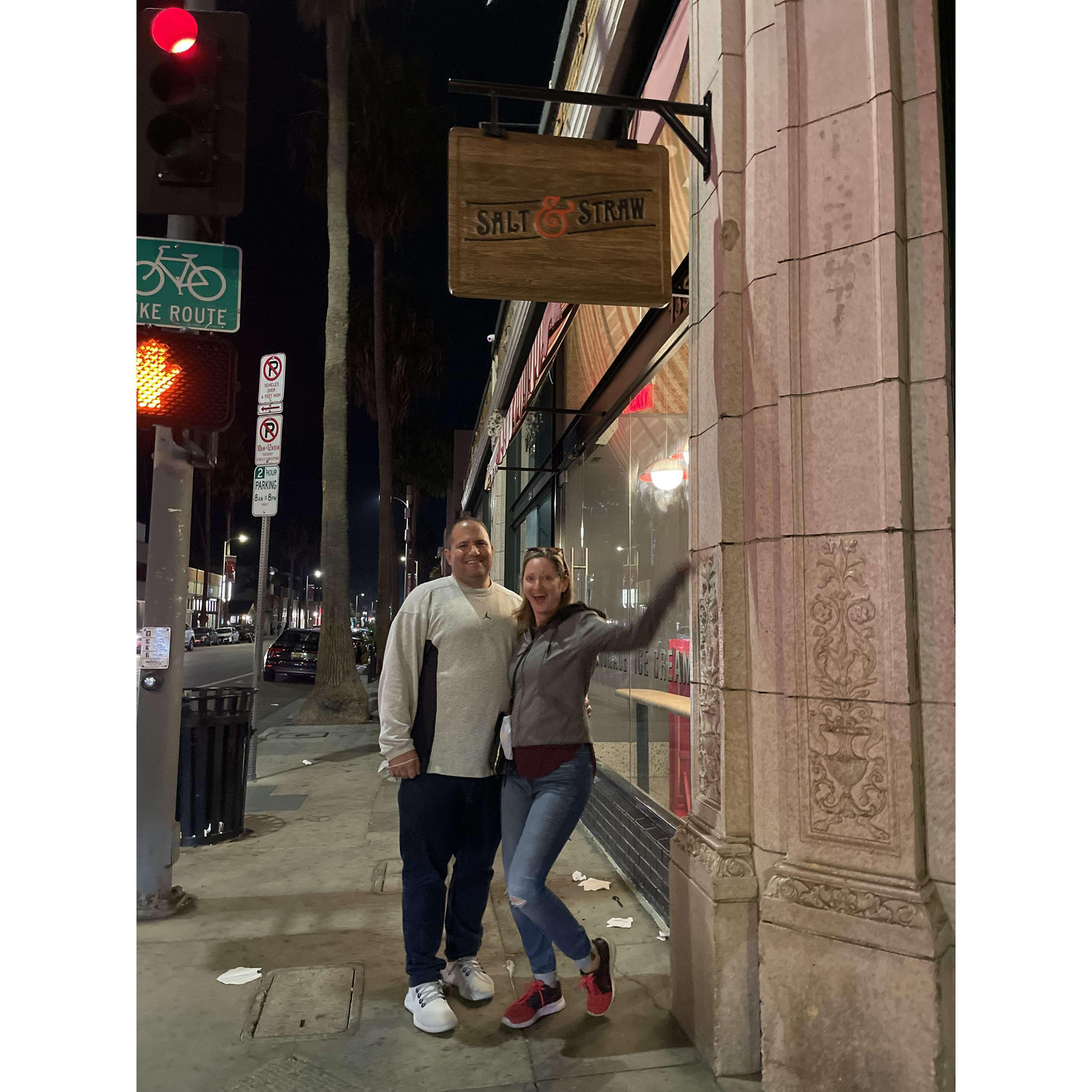 Sarah's first trip to LA to visit Justin