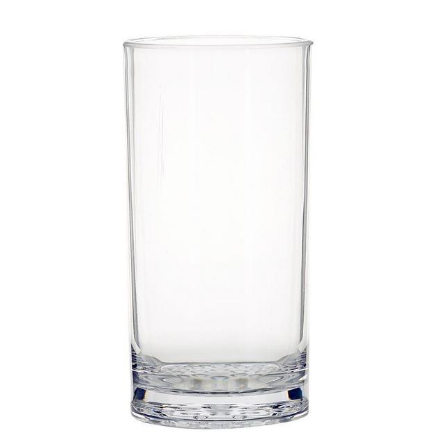 Happy Hour Acrylic Highball Glasses, Set of 4 - Clear