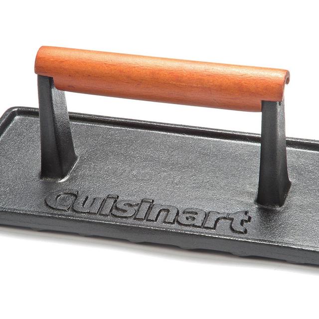 Cuisinart CGPR-221, Cast Iron Grill Press (Wood Handle)