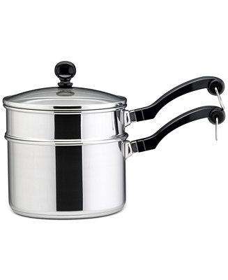Farberware Classic Stainless Steel 2-Qt. Saucepan & Double Boiler