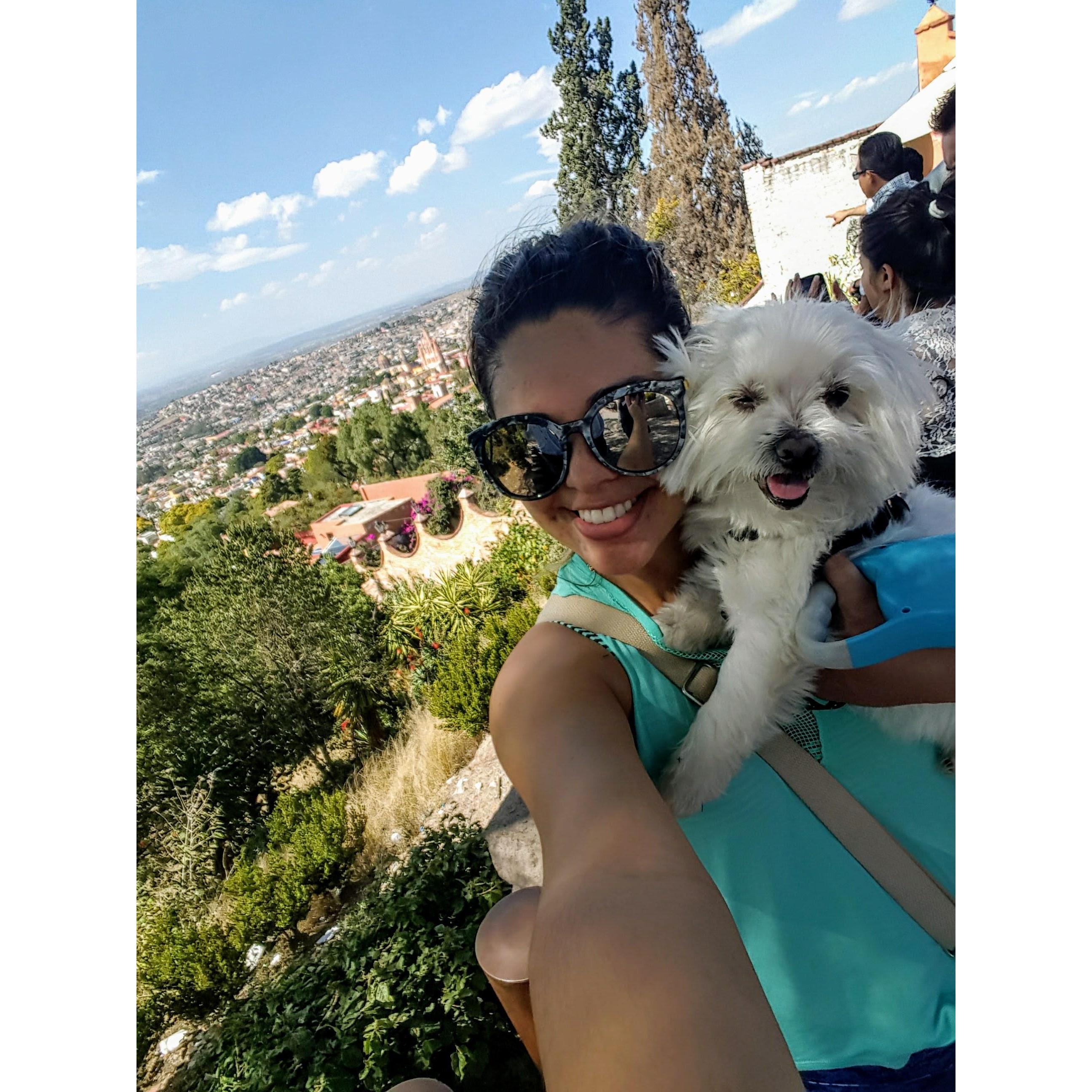 Carla y Cuauh desde el mirador