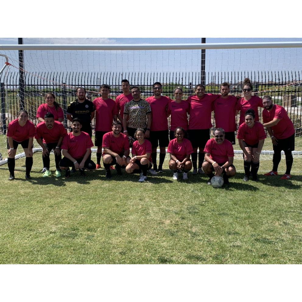 We first met playing soccer. One of first tournaments together.