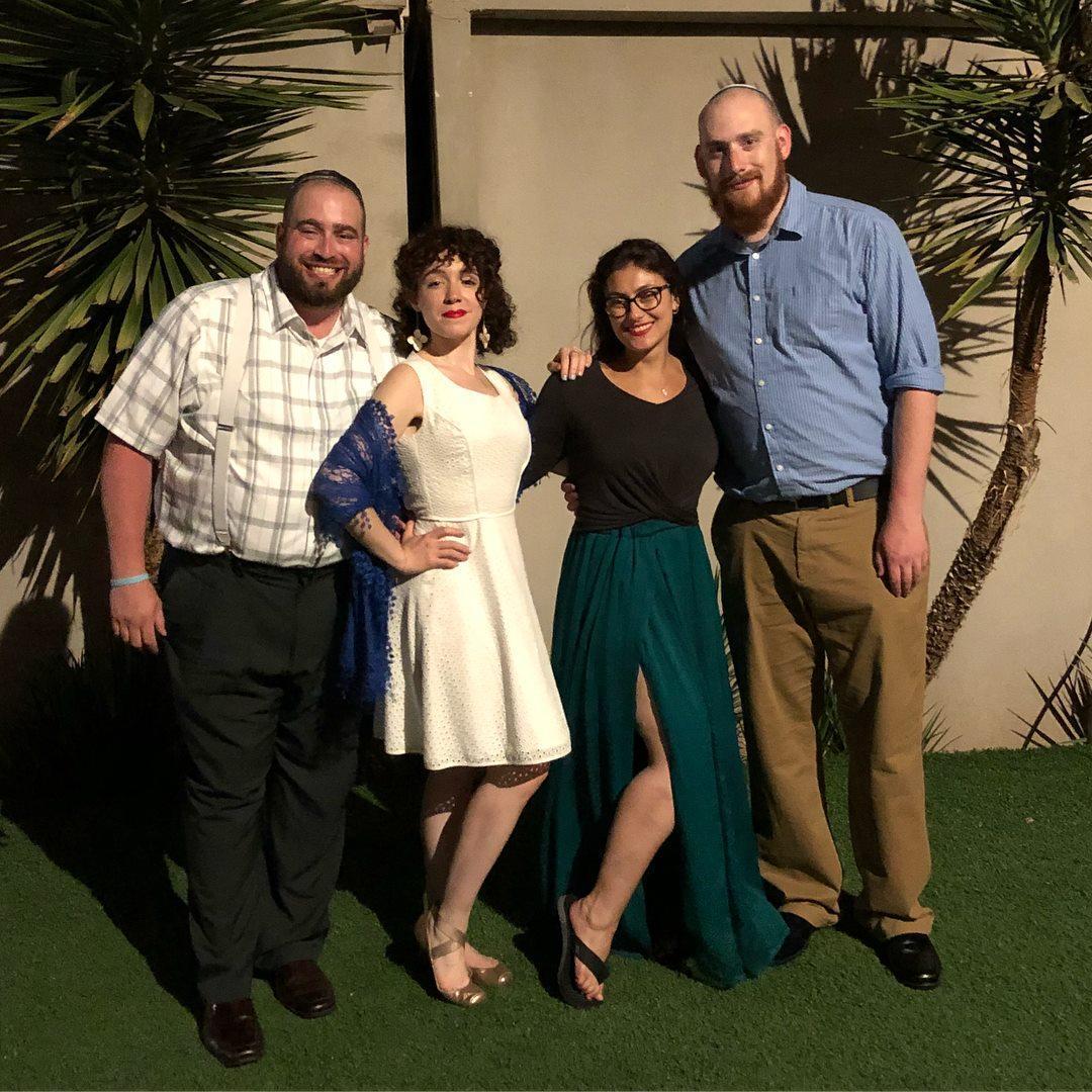 Our first "date". Shabbat in Netanya, Israel