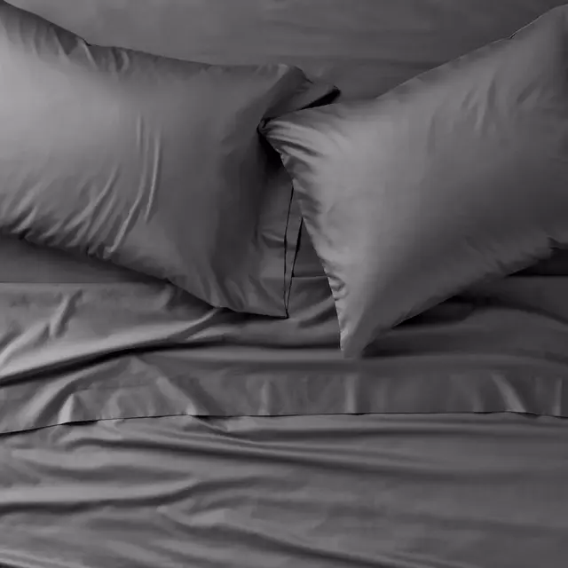 King 600 Thread Count Sateen Sheet Set Dark Gray - Casaluna™
