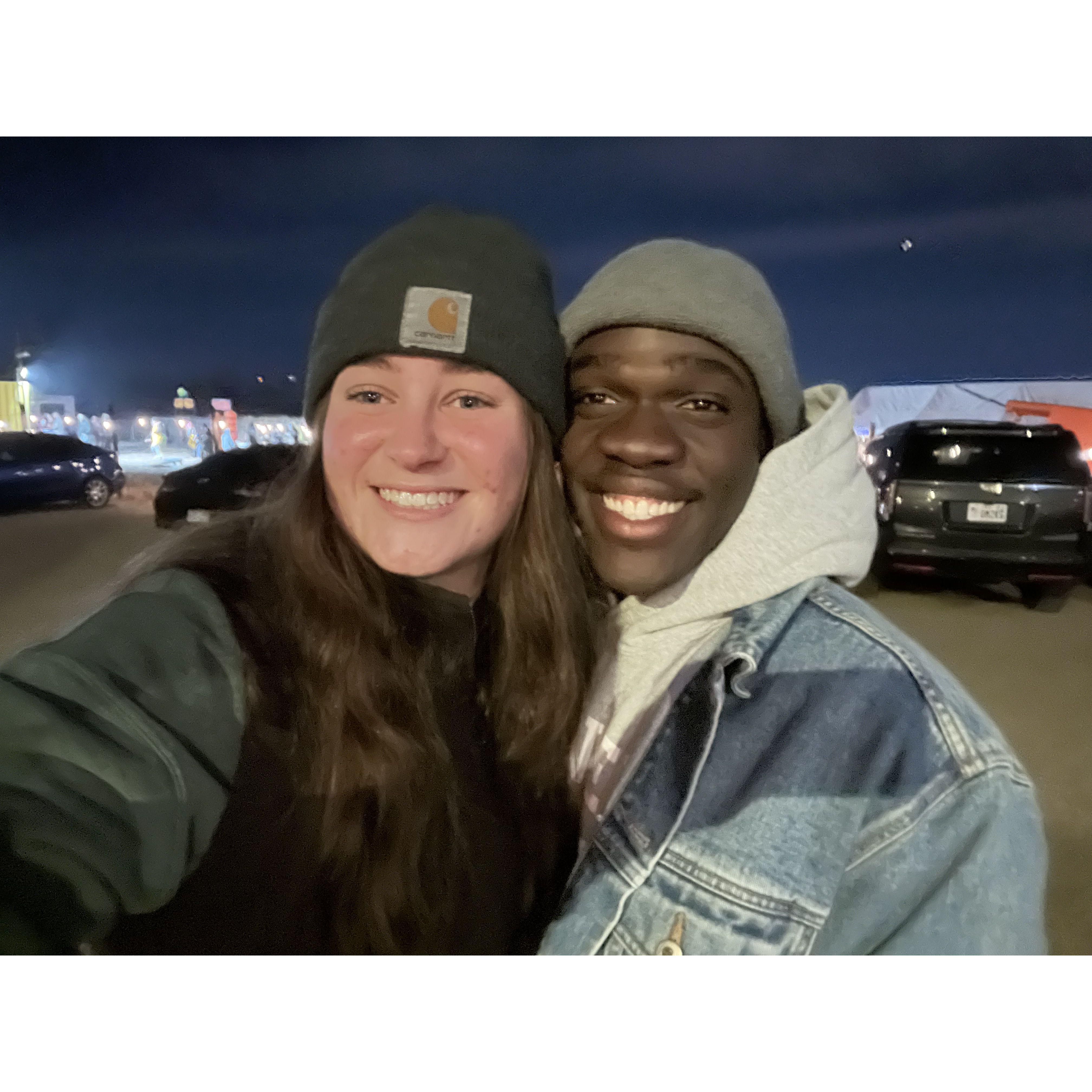 us at a haunted corn maze