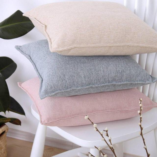 Multiple colors Washed Linen Decorative...