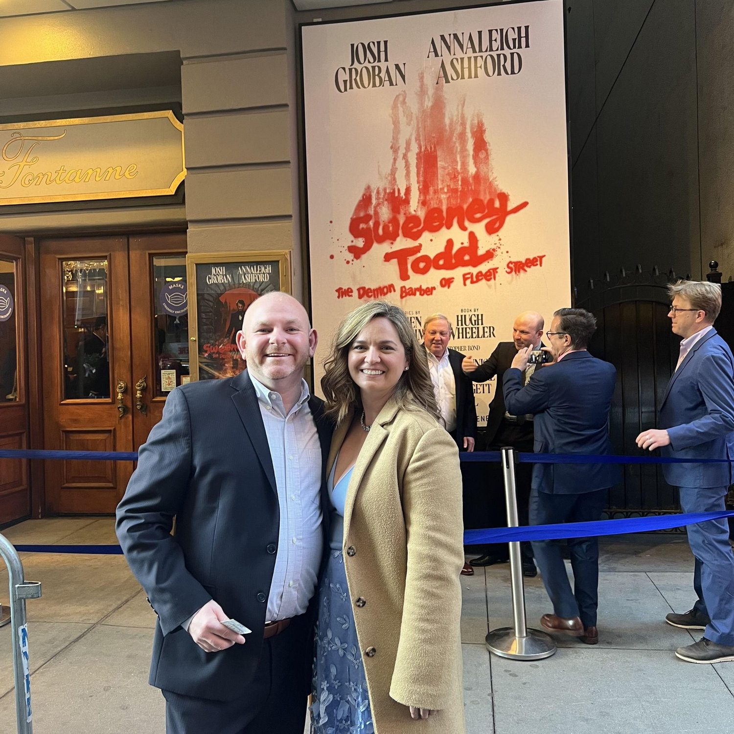 First opening night together! Sweeney Todd
