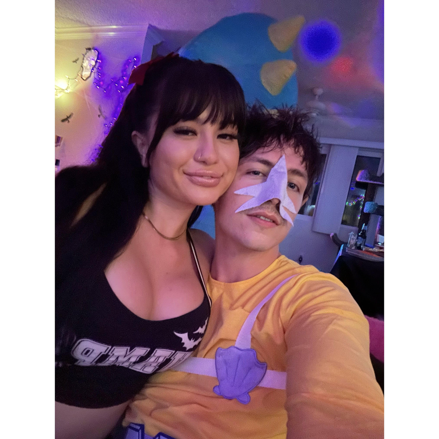 Our very first photo together, at Josh's friends halloween party