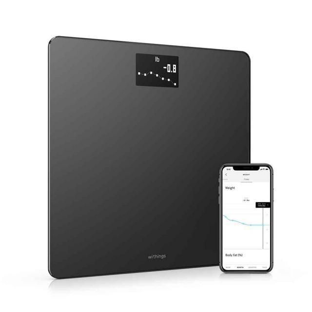 Withings Body Weight, BMI & Wi-Fi Smart Scale with Smartphone App in Black