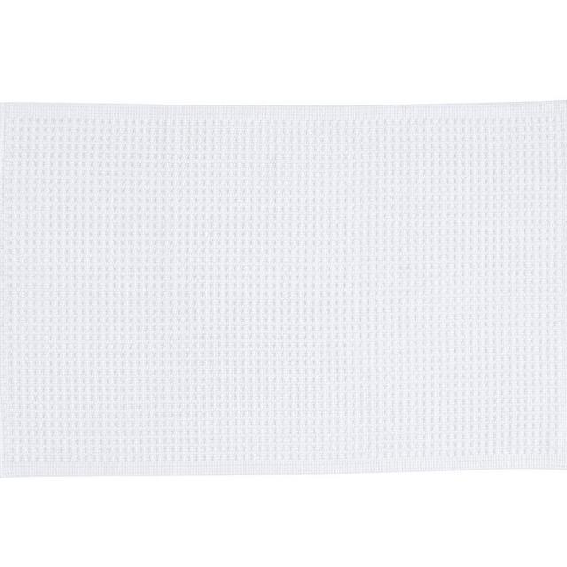 Textured Bath Mat, 21x34, White