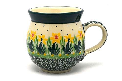 Polish Pottery Mug - 11 oz. Bubble - Daffodil