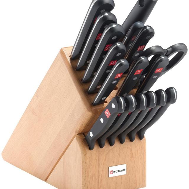 Wusthof Gourmet 18 Piece Knife Block Set in Beech