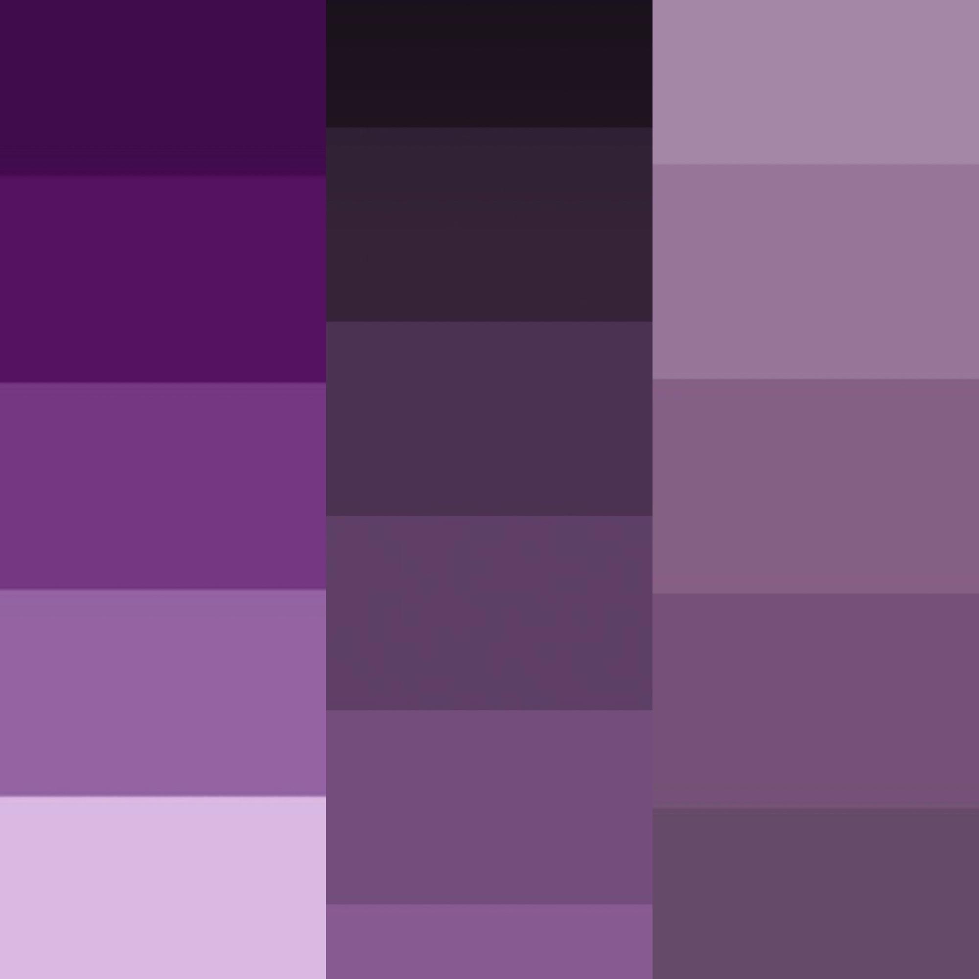 Different shades of Purple