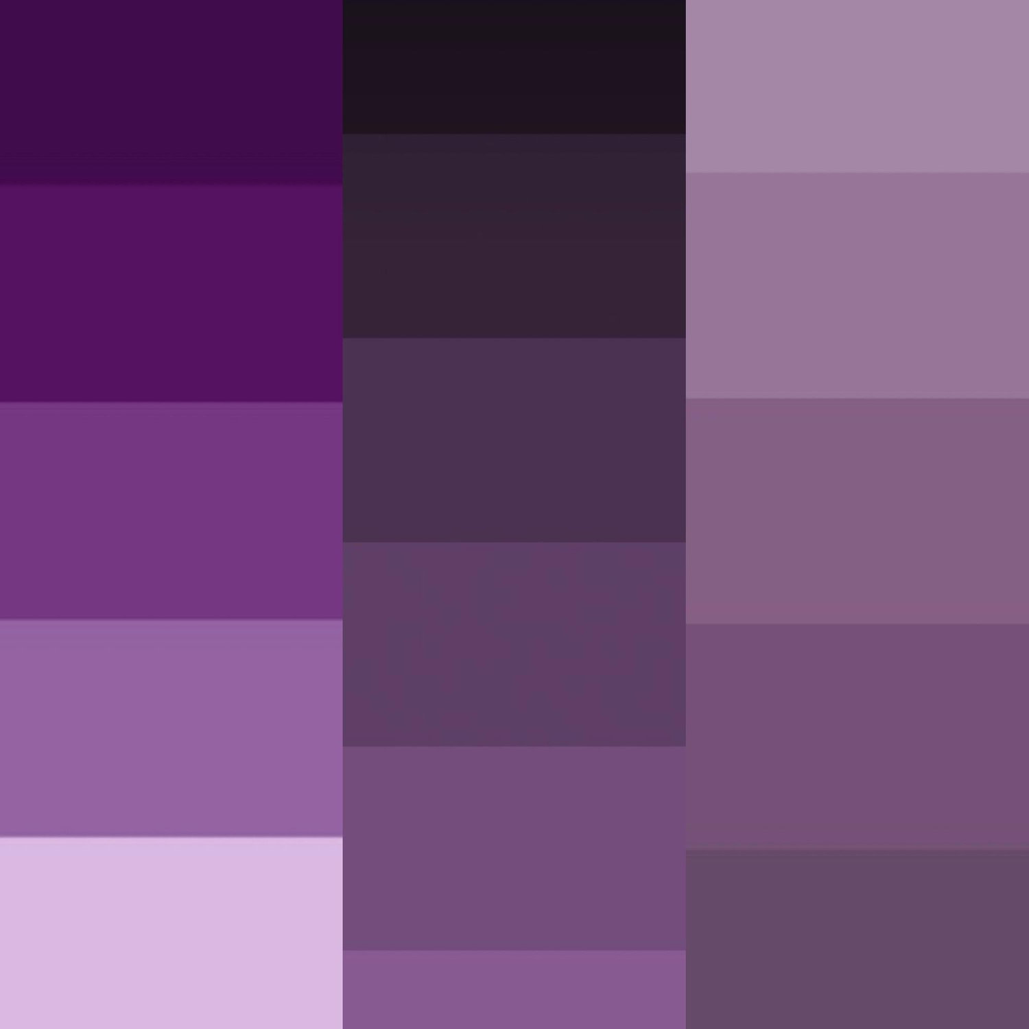 Different shades of Purple