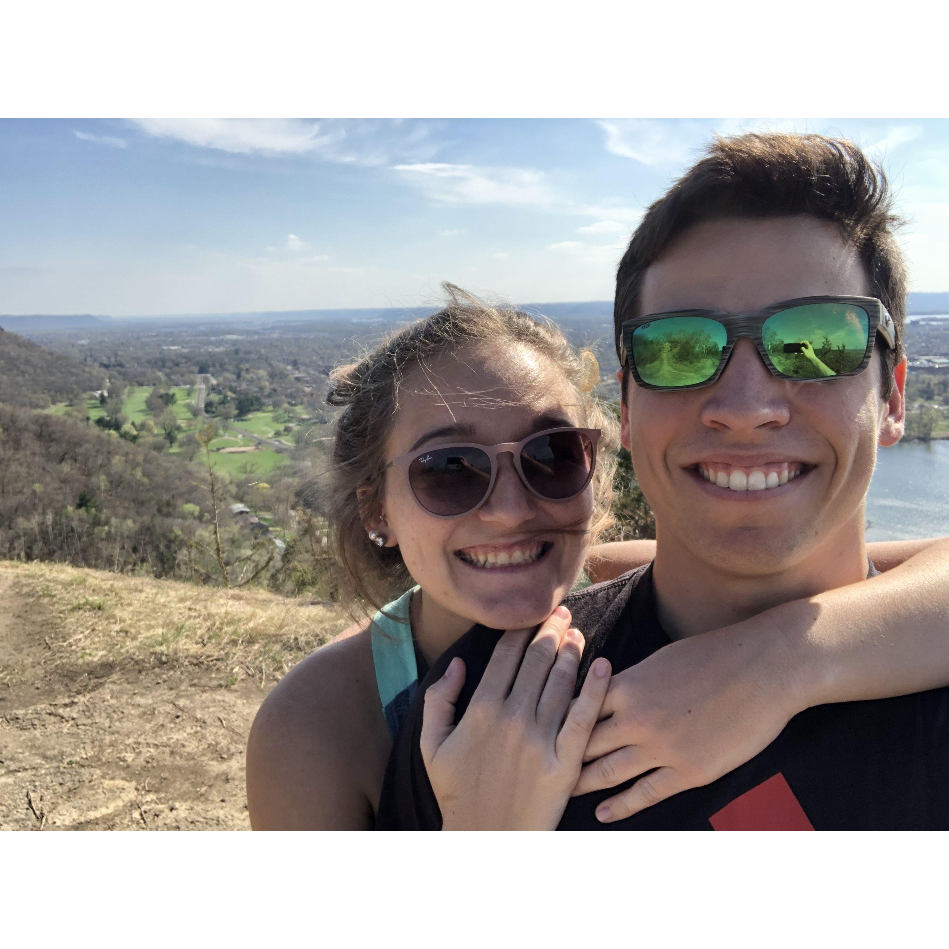 One of the many trips Luke took to La Crosse to visit Brooke