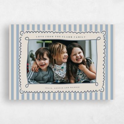 Powder Blue Holiday Card - Elara