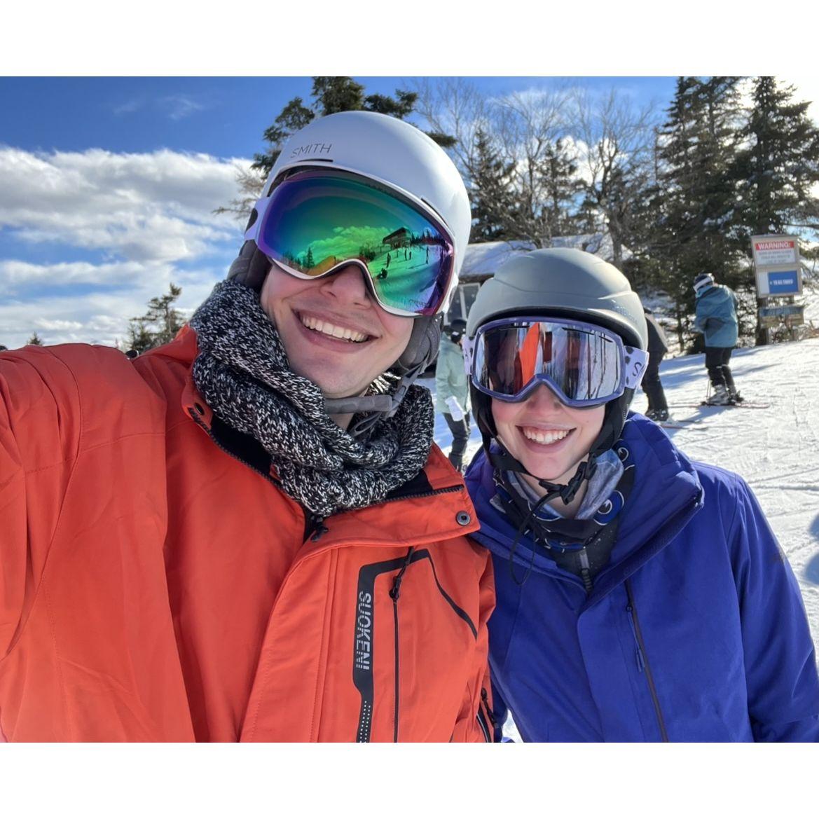 Our first ski trip together