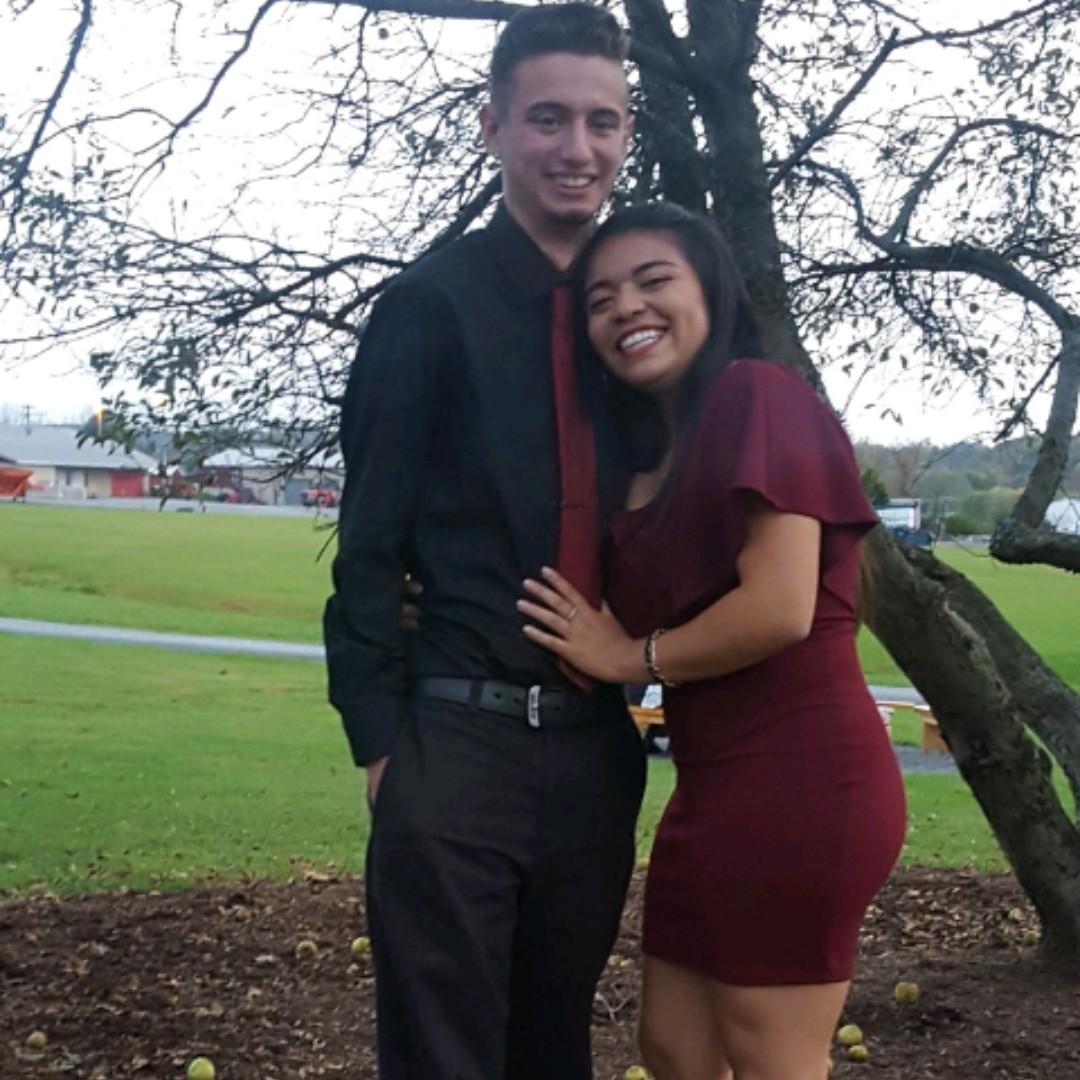 Wedding date where Kayla caught the bouquet! October 2017