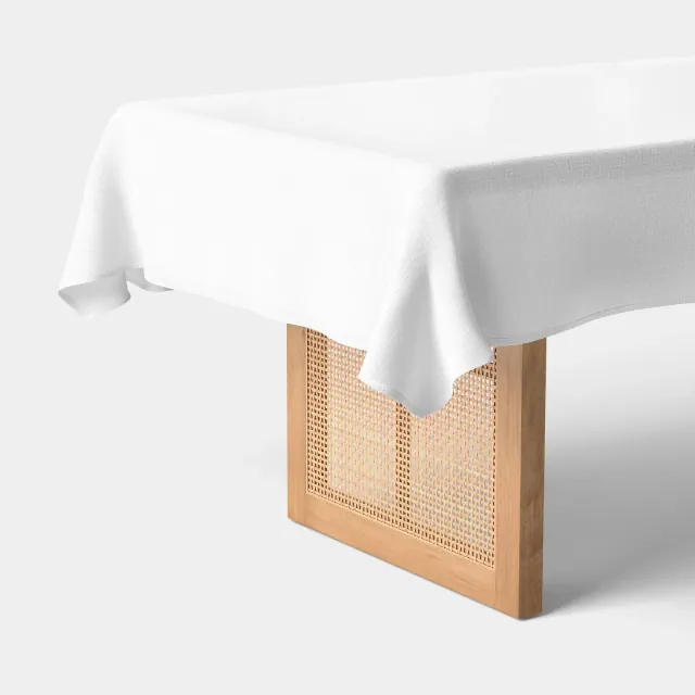 70"x70" Tablecloth White - Threshold™