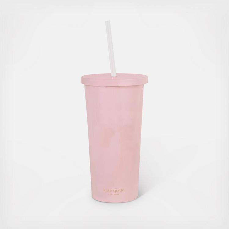 Kate Spade New York Rise & Shine Acrylic Tumbler with Straw