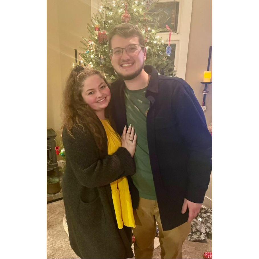It was so exciting to be able to show off the new ring to Nate's extended family at the Warner's annual Christmas Eve party...