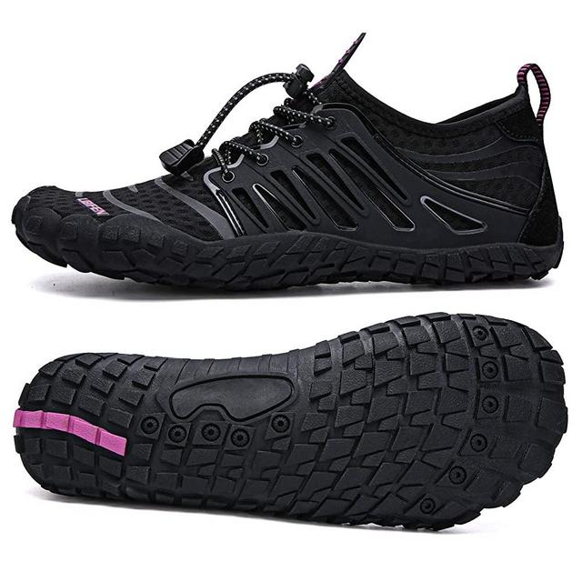 UBFEN Mens Womens Water Shoes Aqua Shoes Swim Shoes Beach Sports Quick Dry Barefoot for Boating Fishing Diving Surfing with Drainage Driving Yoga Upstream
