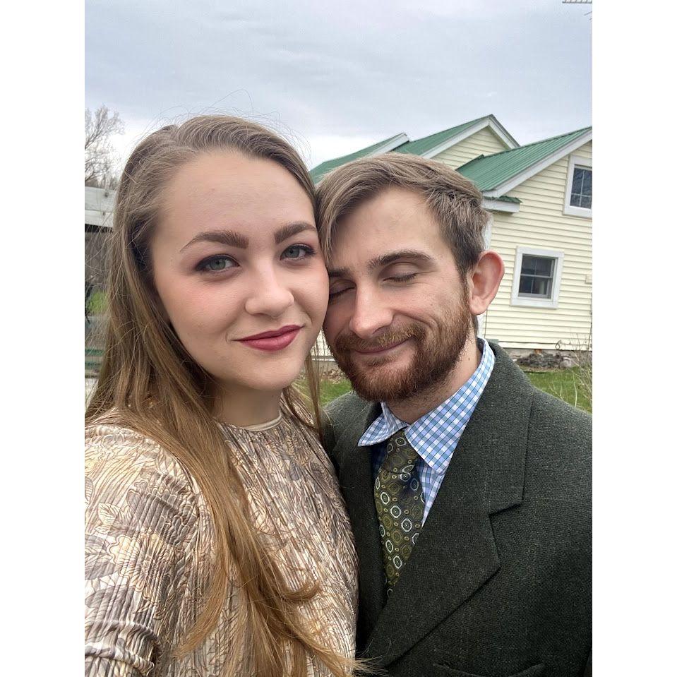 Easter during the pandemic, we got dressed up just the two of us! - April 2020