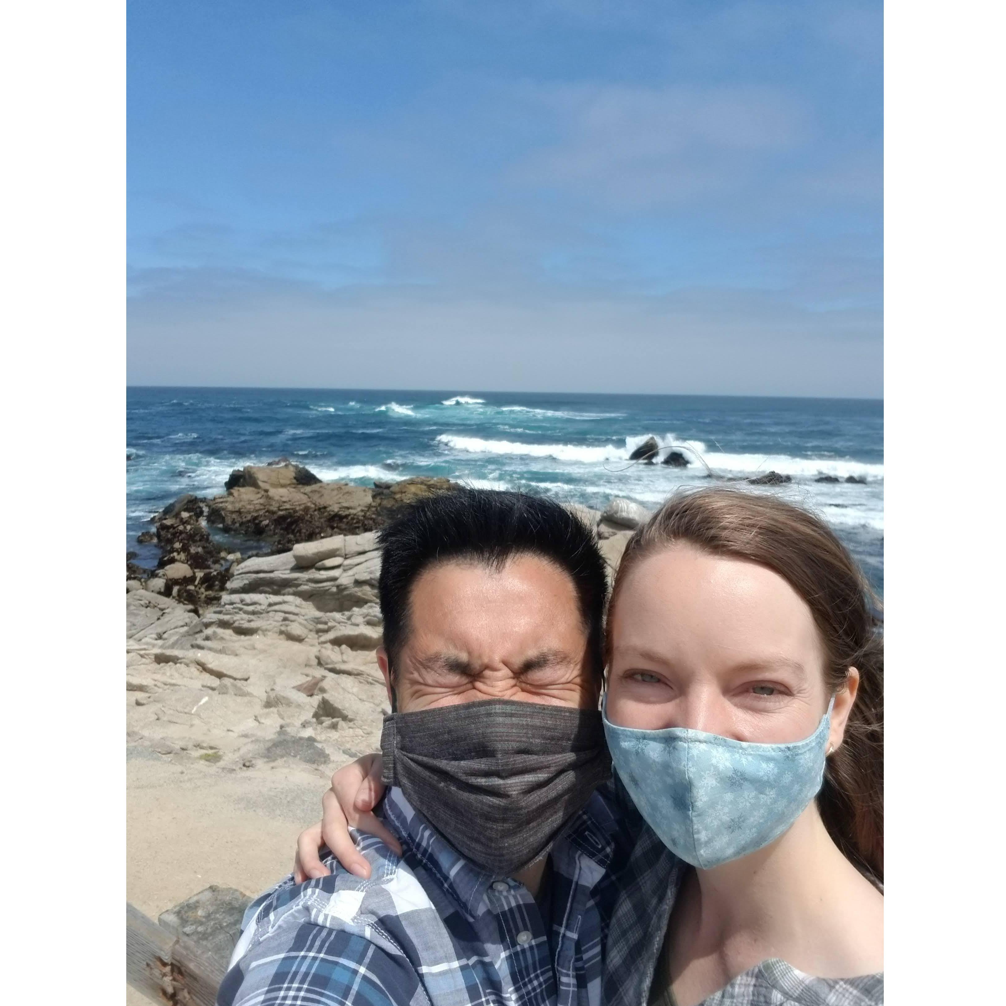 It's windy at the 17-mile drive.