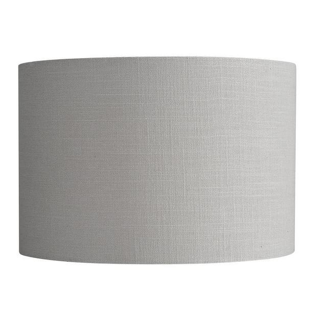 Textured Gallery Straight Sided Shade, Medium, Light Gray