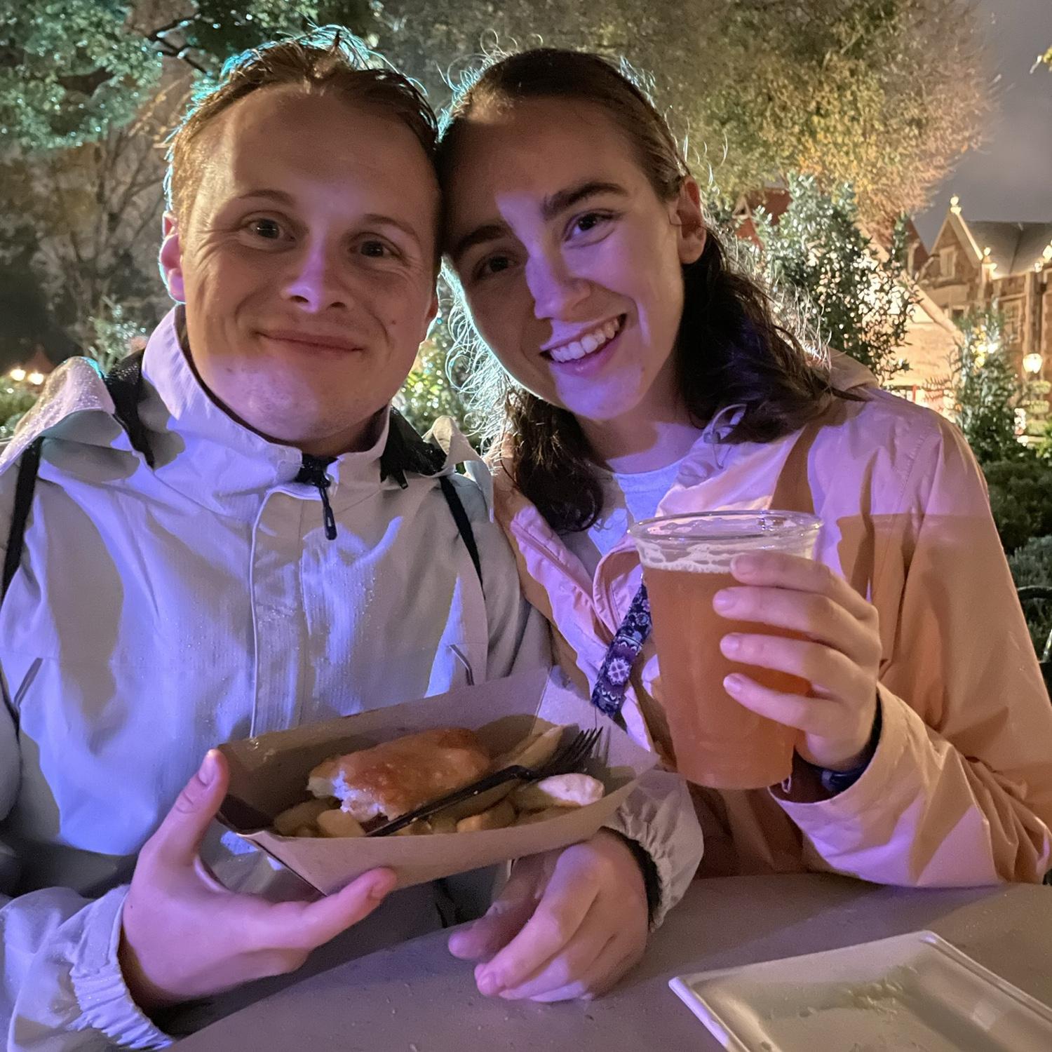 Drinking around the world at Epcot...This photo was in "Canada".