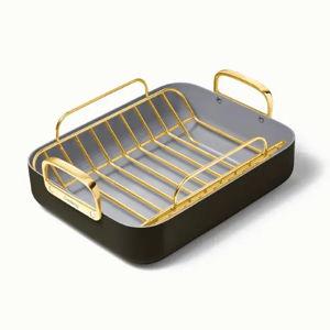 Black Roasting Pan With Rack | Roasting Pan | Nonstick Roasting Pan | Caraway